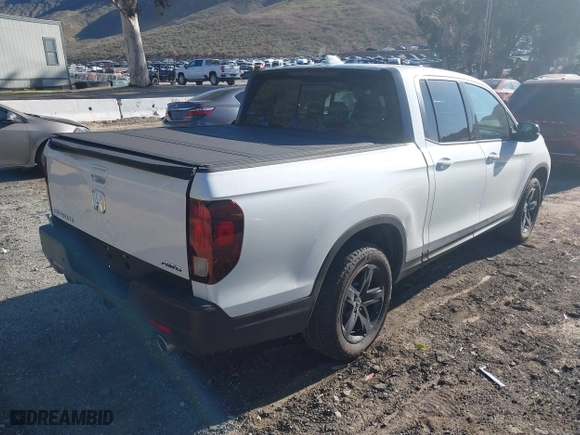 2023 Honda Ridgeline Black Edition with VIN 5FPYK3F85PB040346, listed as a IAAI auction lot 41637041 with 13,137 mi miles. Bid and sale history available at carsss.com. Image 4.