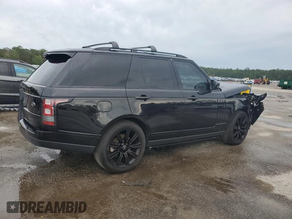 2015 Land Rover Range Rover HSE with VIN SALGS2VF2FA202142, listed as a Copart auction lot 56581685 with 59,997 mi miles and Salvage title. Bid and sale history available at DreamBid. Image 3.