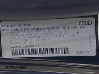 2013 Audi A7 3.0 Prestige with VIN WAU3GAFCXDN101147, listed as a IAAI auction lot 41388837 with 111,694 mi miles. Bid and sale history available at carsss.com. Image 9.