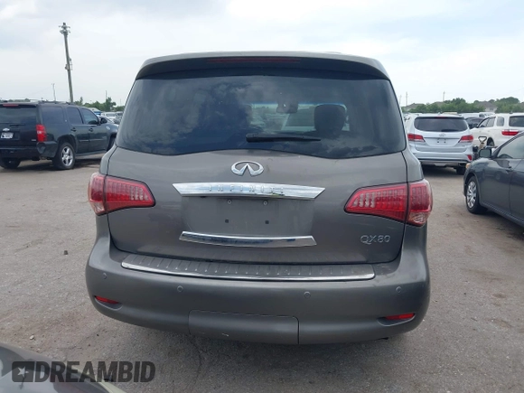 2014 Infiniti QX80 with VIN JN8AZ2NF5E9556556, listed as a IAAI auction lot 42455689 with 237,980 mi miles and . Bid and sale history available at DreamBid. Image 16.