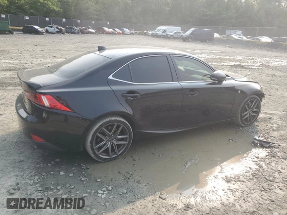 2016 Lexus IS 350 with VIN JTHCE1D2XG5010837, listed as a Copart auction lot 58997715 with 89,345 mi miles and Salvage title. Bid and sale history available at DreamBid. Image 3.