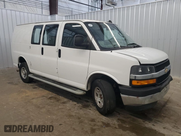 2023 Chevrolet Express Cargo with VIN 1GCWGAFP9P1126958, listed as a Copart auction lot 63655535 with 24,564 mi miles and Clean title. Bid and sale history available at DreamBid. Image 4.