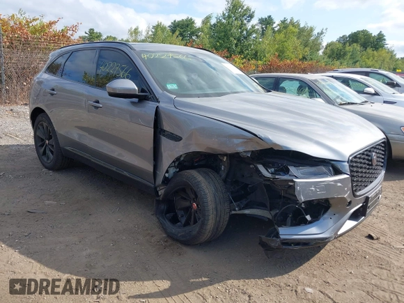 2022 Jaguar F-Pace S with VIN SADCJ2EX0NA702000, listed as a IAAI auction lot 40229566 with 36,593 mi miles and . Bid and sale history available at DreamBid. Image 1.