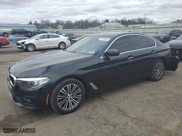2018 BMW 5 Series 530i xDrive with VIN WBAJA7C54JWA72951, listed as a Copart auction lot 49146245 with 87,380 mi miles and Salvage Title. Bid and sale history available at carsss.com. Image 1.