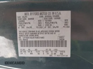 2001 Ford F-150 XL с VIN 1FTRX18L81NB37683, выставлен на аукционе IAAI как лот 42400199 с пробегом Не указан миль и . История ставок и продаж доступна на DreamBid. Изображение 9.