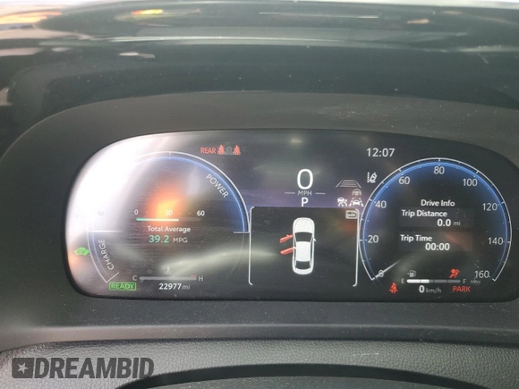 2024 Toyota Crown XLE with VIN JTDAAAAF7R3022194, listed as a Copart auction lot 54059125 with 22,977 mi miles and Salvage Title. Bid and sale history available at DreamBid. Image 9.