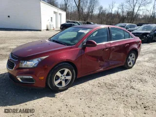2015 Chevrolet Cruze LT with VIN 1G1PC5SB5F7121035, listed as a Copart auction lot 51914995 with 97,746 mi miles and Salvage Title. Bid and sale history available at carsss.com. Image 1.