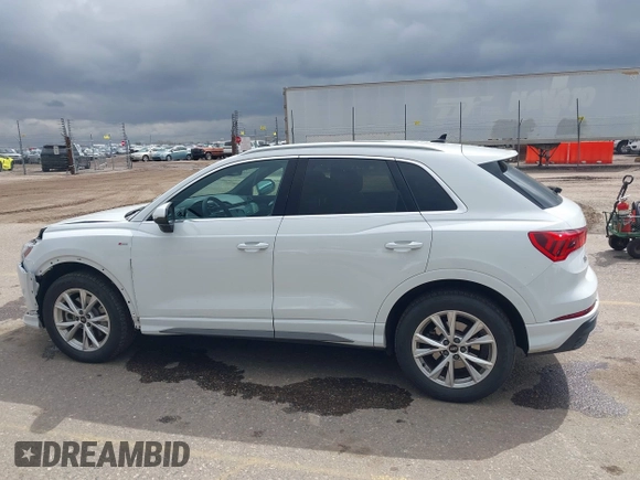 2023 Audi Q3 S line Premium with VIN WA1DECF30P1127433, listed as a IAAI auction lot 41969209 with 40,357 mi miles and . Bid and sale history available at DreamBid. Image 14.