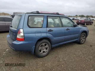 2007 Subaru Forester X with VIN JF1SG63697H721636, listed as a Copart auction lot 80301794 with 180,721 mi miles and Salvage Title. Bid and sale history available at carsss.com. Image 3.