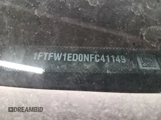 2022 Ford F-150 XL z VIN 1FTFW1ED0NFC41149, wystawiony jako IAAI lot #42785423 z przebiegiem 22 280 mil mil oraz . Historia ofert i sprzedaży dostępna na DreamBid. Obrazek 11.