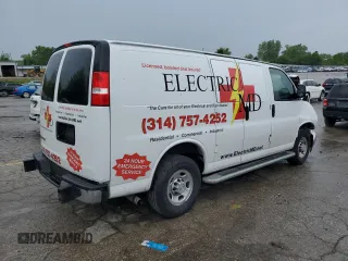 2022 Chevrolet Express Cargo with VIN 1GCWGAFP1N1177920, listed as a Copart auction lot 55304995 with 42,656 mi miles and Salvage title. Bid and sale history available at DreamBid. Image 3.
