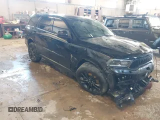 2021 Dodge Durango GT Plus with VIN 1C4RDJDG3MC556722, listed as a IAAI auction lot 41735412 with 46,785 mi miles. Bid and sale history available at carsss.com. Image 1.