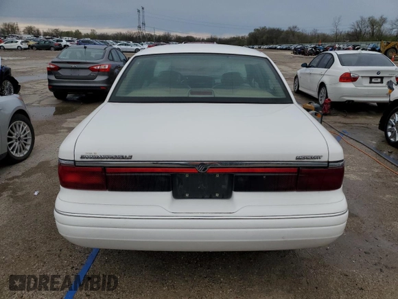 1997 Mercury Grand Marquis LS with VIN 2MELM75W4VX721307, listed as a Copart auction lot 51805575 with 137,354 mi miles and Salvage Title. Bid and sale history available at DreamBid. Image 6.