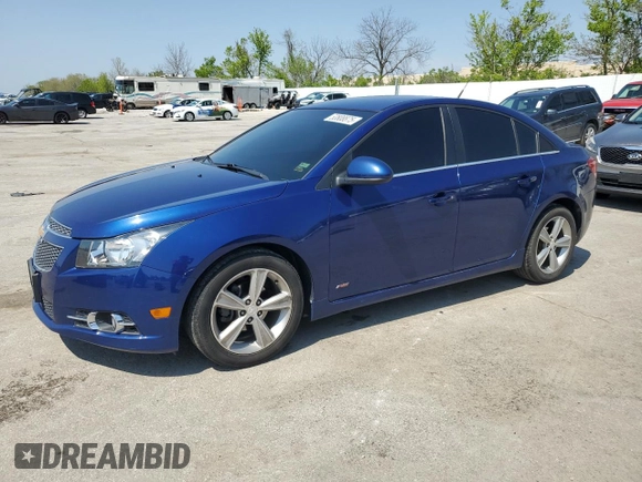2012 Chevrolet Cruze 2LT with VIN 1G1PG5SC4C7144024, listed as a Copart auction lot 53808875 with 162,114 mi miles and Salvage Title. Bid and sale history available at DreamBid. Image 1.
