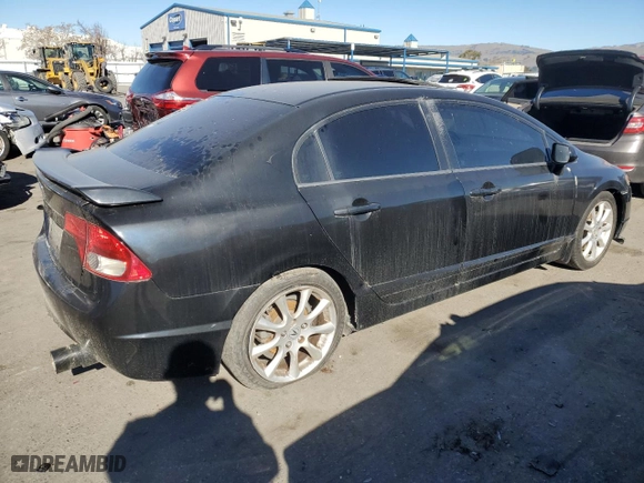 2008 Honda Civic Sdn Si with VIN 2HGFA555X8H712324, listed as a Copart auction lot 41826865 with 113,676 mi miles and Salvage Title. Bid and sale history available at carsss.com. Image 3.