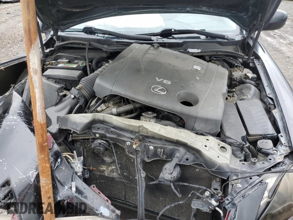 2006 Lexus IS 250 with VIN JTHBK262262016946, listed as a Copart auction lot 58271605 with 110,555 mi miles and Clean title. Bid and sale history available at DreamBid. Image 11.