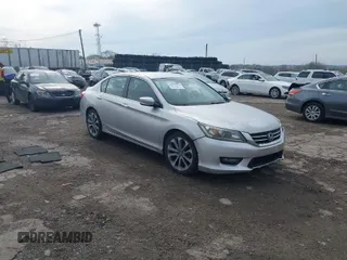 2014 Honda Accord Sedan Sport with VIN 1HGCR2F53EA134778, listed as a IAAI auction lot 41951952 with 225,219 mi miles. Bid and sale history available at carsss.com. Image 1.