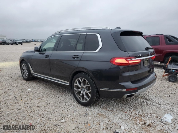 2019 BMW X7 xDrive40i with VIN 5UXCW2C56KL086946, listed as a Copart auction lot 42732725 with 66,165 mi miles and Salvage Title. Bid and sale history available at carsss.com. Image 2.