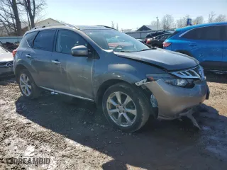 2014 Nissan Murano LE with VIN JN8AZ1MU4EW418809, listed as a Copart auction lot 49585985 with 130,694 mi miles and Salvage Title. Bid and sale history available at carsss.com. Image 4.