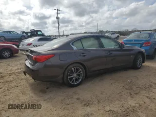 2017 Infiniti Q50 Signature Edition with VIN JN1EV7AP0HM739324, listed as a Copart auction lot 43063345 with 124,406 mi miles and Salvage Title. Bid and sale history available at DreamBid. Image 3.