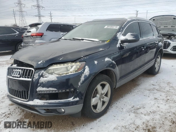 2012 Audi Q7 3.0T Premium Plus with VIN WA1LGAFE1CD003501, listed as a Copart auction lot 88486515 with 132,125 mi miles and Salvage Title. Bid and sale history available at carsss.com. Image 1.