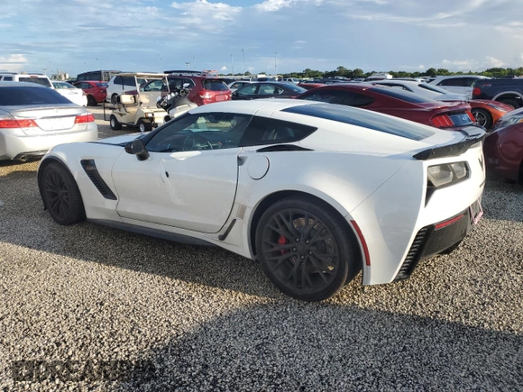 2017 Chevrolet Corvette Z06 2LZ with VIN 1G1YS2D68H5604880, listed as a Copart auction lot 74117834 with 0 mi miles and Salvage Title. Bid and sale history available at carsss.com. Image 2.