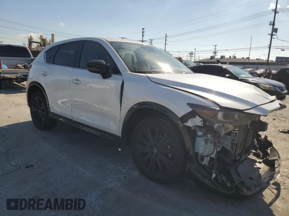 2022 Mazda CX-5 2.5 Turbo with VIN JM3KFBAY5N0525299, listed as a Copart auction lot 44736945 with 53,890 mi miles and Salvage Title. Bid and sale history available at carsss.com. Image 4.