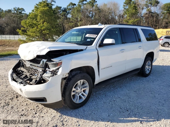 2019 Chevrolet Suburban LT with VIN 1GNSKHKC2KR346694, listed as a Copart auction lot 48565605 with 33,779 mi miles and Salvage Title. Bid and sale history available at carsss.com. Image 1.