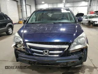 2005 Honda Odyssey EX-L with VIN 5FNRL38625B024415, listed as a Copart auction lot 52380955 with 182,660 mi miles and Salvage Title. Bid and sale history available at carsss.com. Image 5.