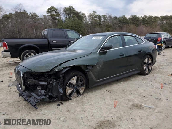 2024 BMW i4 eDrive35 z VIN WBY43AW00RFR50115, wystawiony jako Copart lot #47269035 z przebiegiem 6 372 mil mil oraz Szkoda całkowita • Salvage title. Historia ofert i sprzedaży dostępna na DreamBid. Obrazek 1.