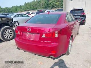 2013 Lexus IS 250 with VIN JTHCF5C28D5063750, listed as a IAAI auction lot 42464900 with 154,835 mi miles and . Bid and sale history available at DreamBid. Image 4.
