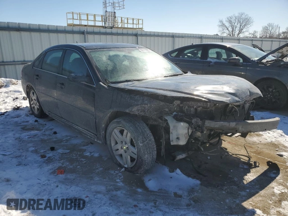2014 Chevrolet Impala LT with VIN 2G1WB5E36E1190332, listed as a Copart auction lot 46111685 with 152,931 mi miles and Salvage title. Bid and sale history available at DreamBid. Image 4.