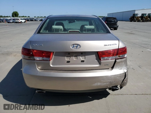2006 Hyundai Sonata GLS with VIN 5NPEU46F86H020862, listed as a Copart auction lot 54012625 with 96,654 mi miles and Salvage Title. Bid and sale history available at DreamBid. Image 6.