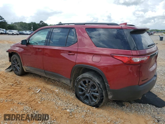 2021 Chevrolet Traverse RS with VIN 1GNERJKW3MJ145379, listed as a Copart auction lot 54296345 with 67,817 mi miles and Salvage title. Bid and sale history available at DreamBid. Image 2.