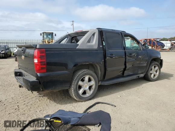 2007 Chevrolet Avalanche LTZ with VIN 3GNFK12Y77G239829, listed as a Copart auction lot 54723615 with 134,383 mi miles and Salvage Title. Bid and sale history available at DreamBid. Image 3.