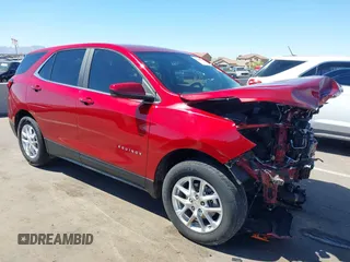 2022 Chevrolet Equinox LT with VIN 3GNAXKEV3NL212053, listed as a IAAI auction lot 41869020 with 98,651 mi miles. Bid and sale history available at carsss.com. Image 1.
