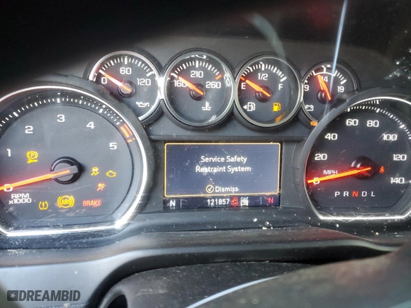 2022 Chevrolet Silverado 3500HD LTZ with VIN 1GC4YUEY1NF163633, listed as a Copart auction lot 84660714 with 121,857 mi miles and Salvage Title. Bid and sale history available at carsss.com. Image 9.