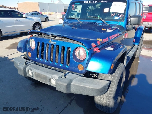 2010 Jeep Wrangler Unlimited Sport with VIN 1J4BA3H18AL105500, listed as a IAAI auction lot 41634465 with 230,453 mi miles. Bid and sale history available at carsss.com. Image 6.