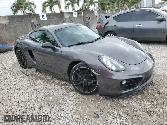 2015 Porsche Cayman with VIN WP0AA2A89FK163969, listed as a Copart auction lot 52825275 with 118,675 mi miles and Salvage Title. Bid and sale history available at DreamBid. Image 4.