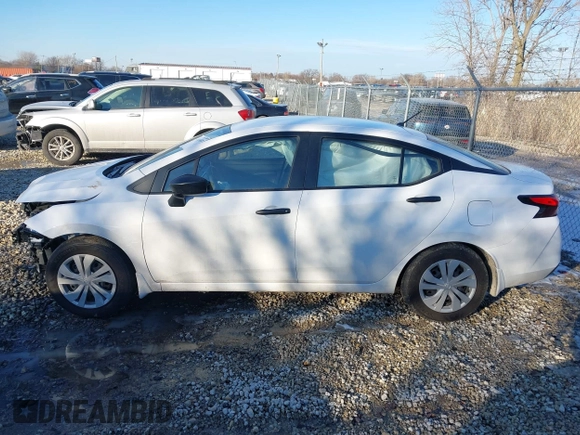 2024 Nissan Versa S with VIN 3N1CN8DV0RL906283, listed as a IAAI auction lot 41365638 with 8,123 mi miles. Bid and sale history available at carsss.com. Image 14.