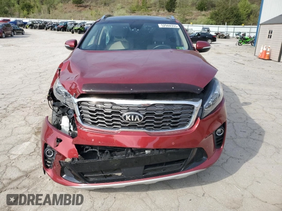 2019 Kia Sorento EX with VIN 5XYPHDA59KG567720, listed as a Copart auction lot 52944355 with 75,114 mi miles and Salvage Title. Bid and sale history available at DreamBid. Image 5.