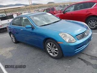 2003 Infiniti G35 w/Leather z VIN JNKCV51EX3M303868, wystawiony jako IAAI lot #42053326 z przebiegiem 163 987 mil mil oraz . Historia ofert i sprzedaży dostępna na DreamBid. Obrazek 1.