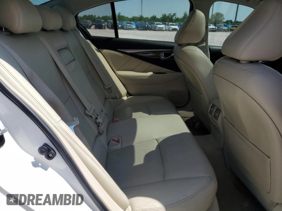 2015 Infiniti Q50 Premium with VIN JN1BV7AR9FM392349, listed as a Copart auction lot 59121255 with 104,199 mi miles and Salvage title. Bid and sale history available at DreamBid. Image 10.