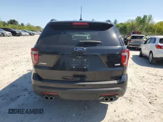 2019 Ford Explorer Sport with VIN 1FM5K8GT0KGB32227, listed as a Copart auction lot 56478445 with 39,980 mi miles and Salvage title. Bid and sale history available at DreamBid. Image 6.