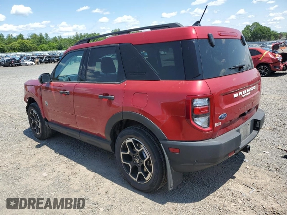 2021 Ford Bronco Sport Big Bend with VIN 3FMCR9B61MRB30797, listed as a Copart auction lot 58415845 with 45,634 mi miles and Salvage title. Bid and sale history available at DreamBid. Image 2.