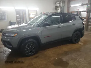 2023 Jeep Compass Trailhawk with VIN 3C4NJDDN9PT557910, listed as a Copart auction lot 59387825 with 39,686 mi miles and Clean title. Bid and sale history available at DreamBid. Image 1.
