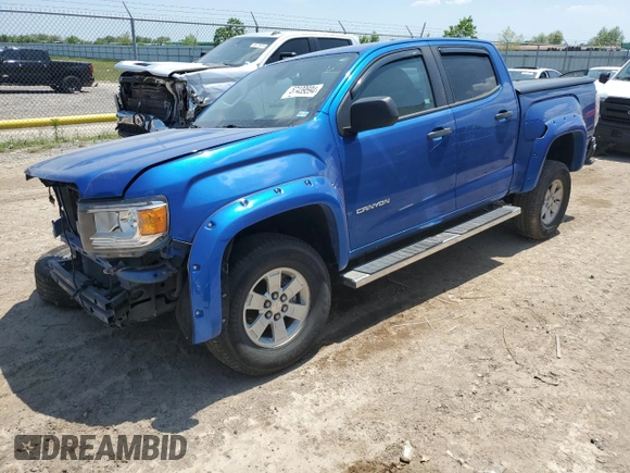 2020 GMC Canyon 2WD with VIN 1GTG5BEN6L1168854, listed as a Copart auction lot 57439594 with 95,406 mi miles and Salvage Title. Bid and sale history available at carsss.com. Image 1.