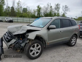 2007 Hyundai Santa Fe SE with VIN 5NMSH73E97H042131, listed as a Copart auction lot 58570095 with Not provided miles and Salvage title. Bid and sale history available at DreamBid. Image 1.