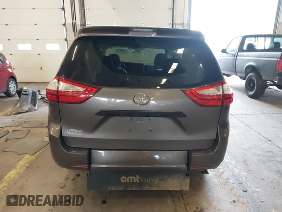2015 Toyota Sienna L with VIN 5TDZK3DCXFS567507, listed as a IAAI auction lot 41205670 with 104,443 mi miles and . Bid and sale history available at DreamBid. Image 17.