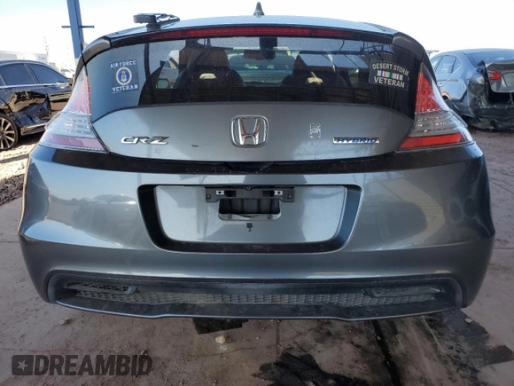 2015 Honda CR-Z EX with VIN JHMZF1D69FS000522, listed as a Copart auction lot 43212845 with 104,808 mi miles and Salvage title. Bid and sale history available at DreamBid. Image 6.